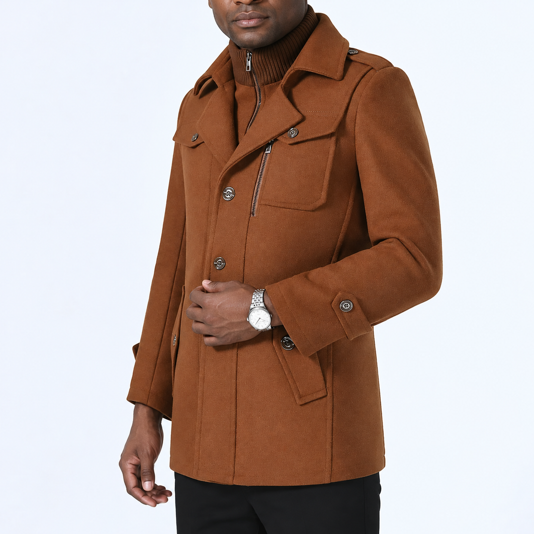 Zyndravel Double-Collar Car Coat product image 7