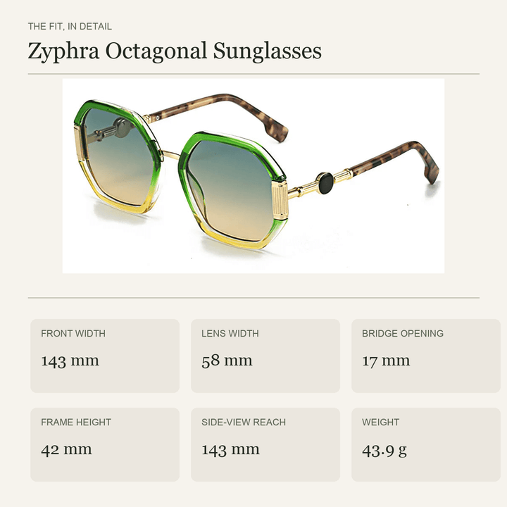 Zyphra Octagonal Sunglasses product image 6